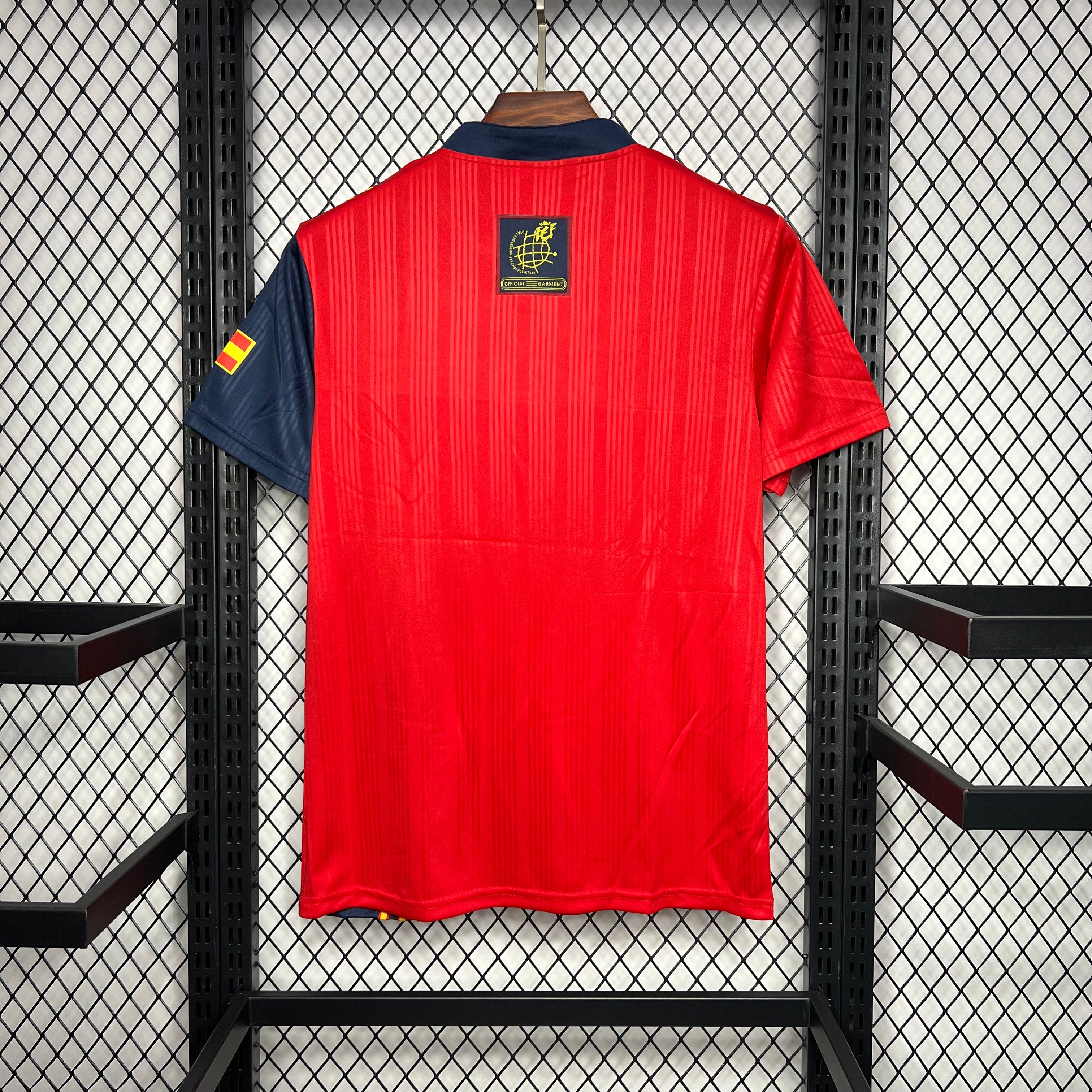 Spain Retro Home Soccer Jersey Euro Cup 1996