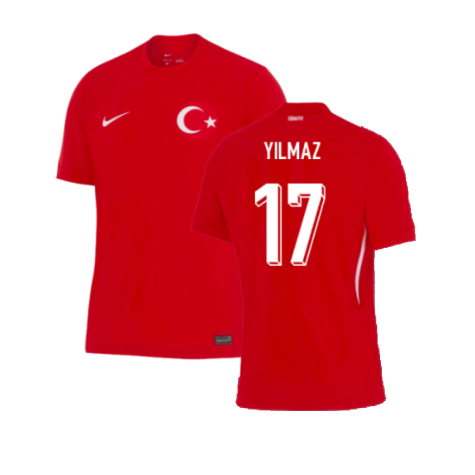 Turkey Burak Yılmaz 17 Away Soccer Jersey Euro 2024