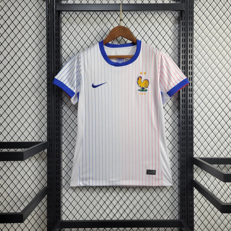 Women's France Kylian Mbappé 10 Away Soccer Jersey Euro 2024
