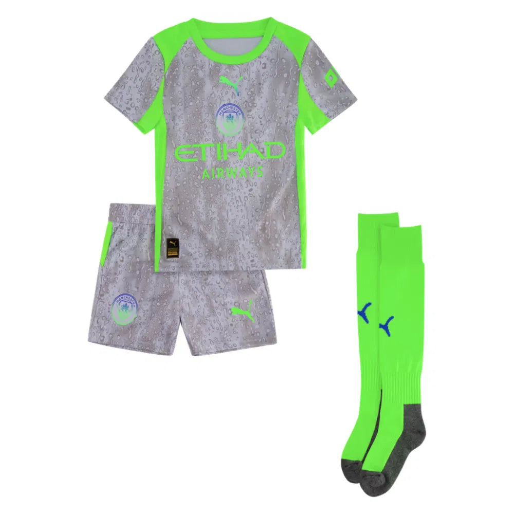 Manchester City Erling Haaland 9 Kids Third Soccer Jersey 2025-2026