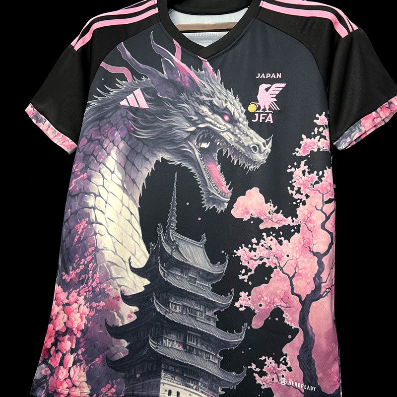 Japan Sakura Dragon Limited Edition Soccer Jersey 2023/24 - Black