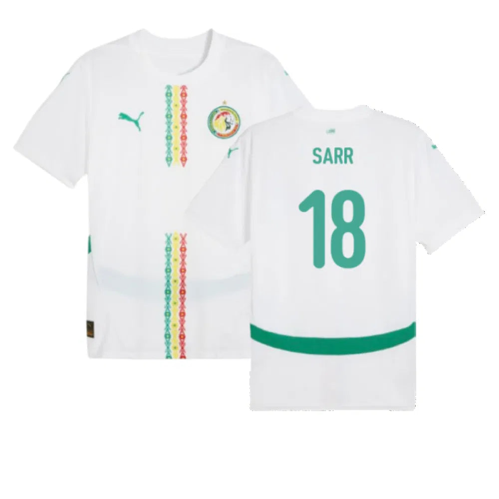 Senegal Ismaïla Sarr 18 Home Soccer Jersey 2024/25
