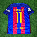FC Barcelona Neymar Jr 11 Home Retro Soccer Jersey 2016-2017
