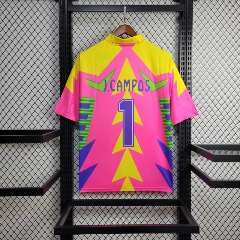 Classic and Retro Mexico Jorge Campos Goalkeeper Soccer Jersey - Pink