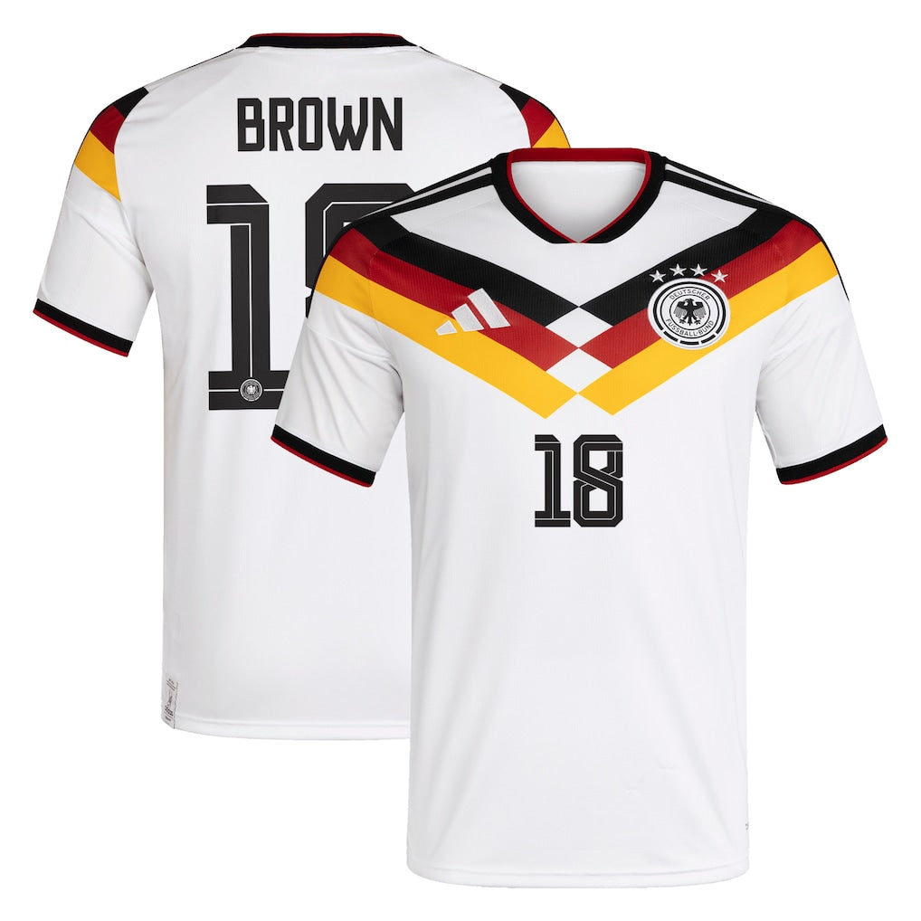 Germany Nathaniel Brown 18 Home Soccer Jersey World Cup 2026