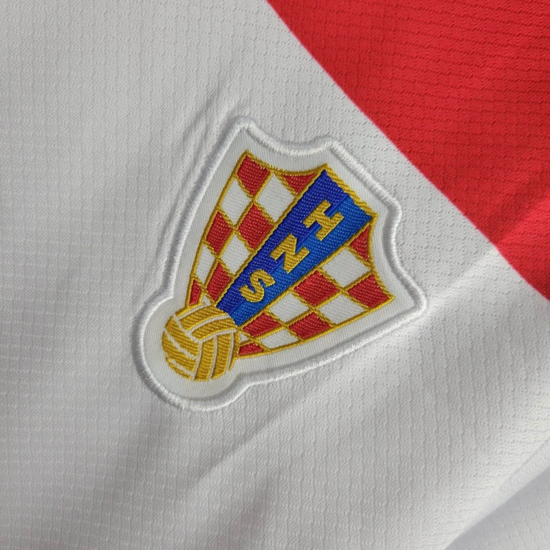 Croatia Kids Home Soccer Jersey UEFA Euro 2024