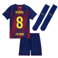 FC Barcelona Pedri 8 Kids Home Soccer Jersey 2025-2026