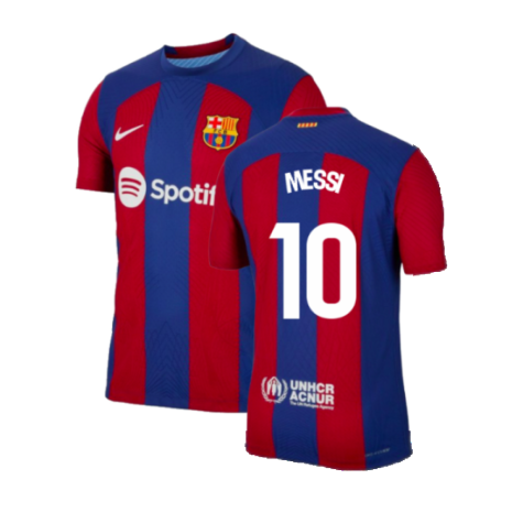 FC Barcelona Lionel Messi 10 Home Soccer Jersey 2023/24