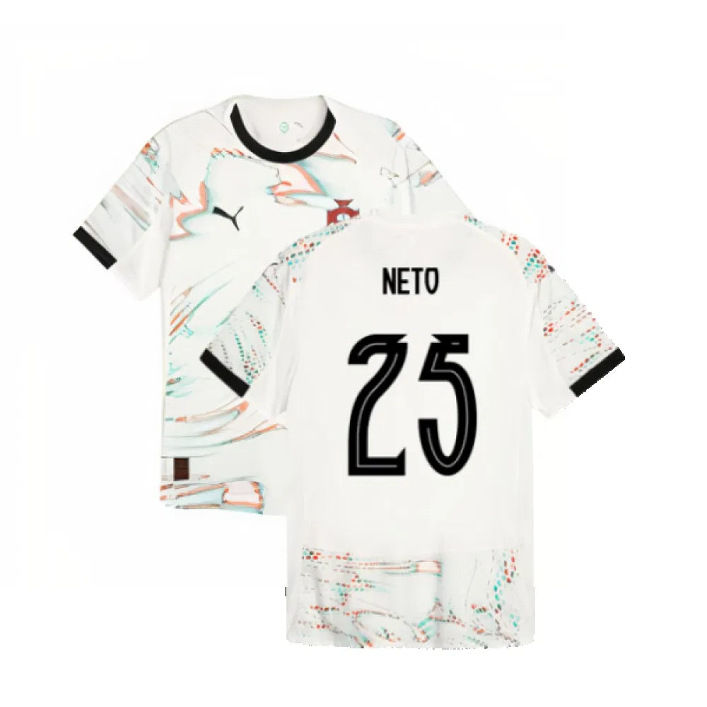 Portugal Pedro Neto 25 Away Soccer Jersey 2025/26