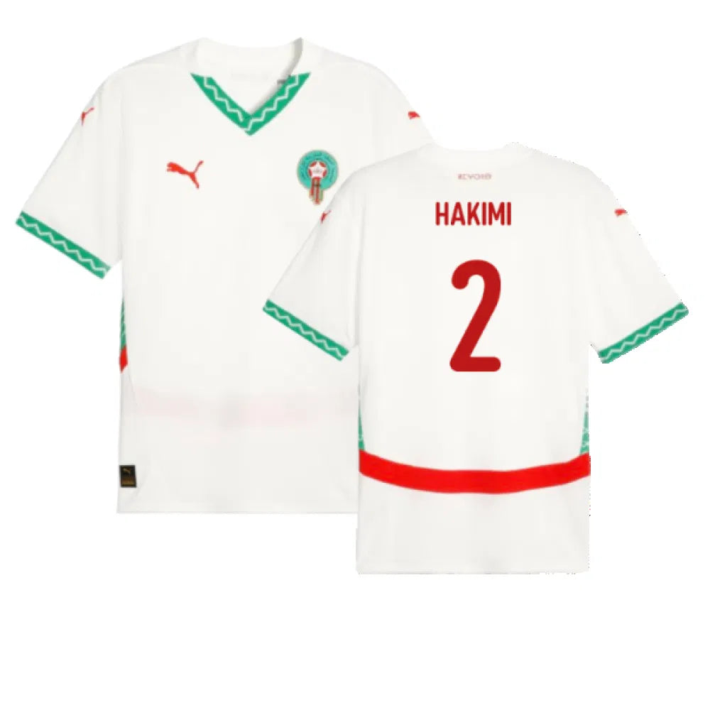Morocco Achraf Hakimi 2 Away Soccer Jersey 2024/25
