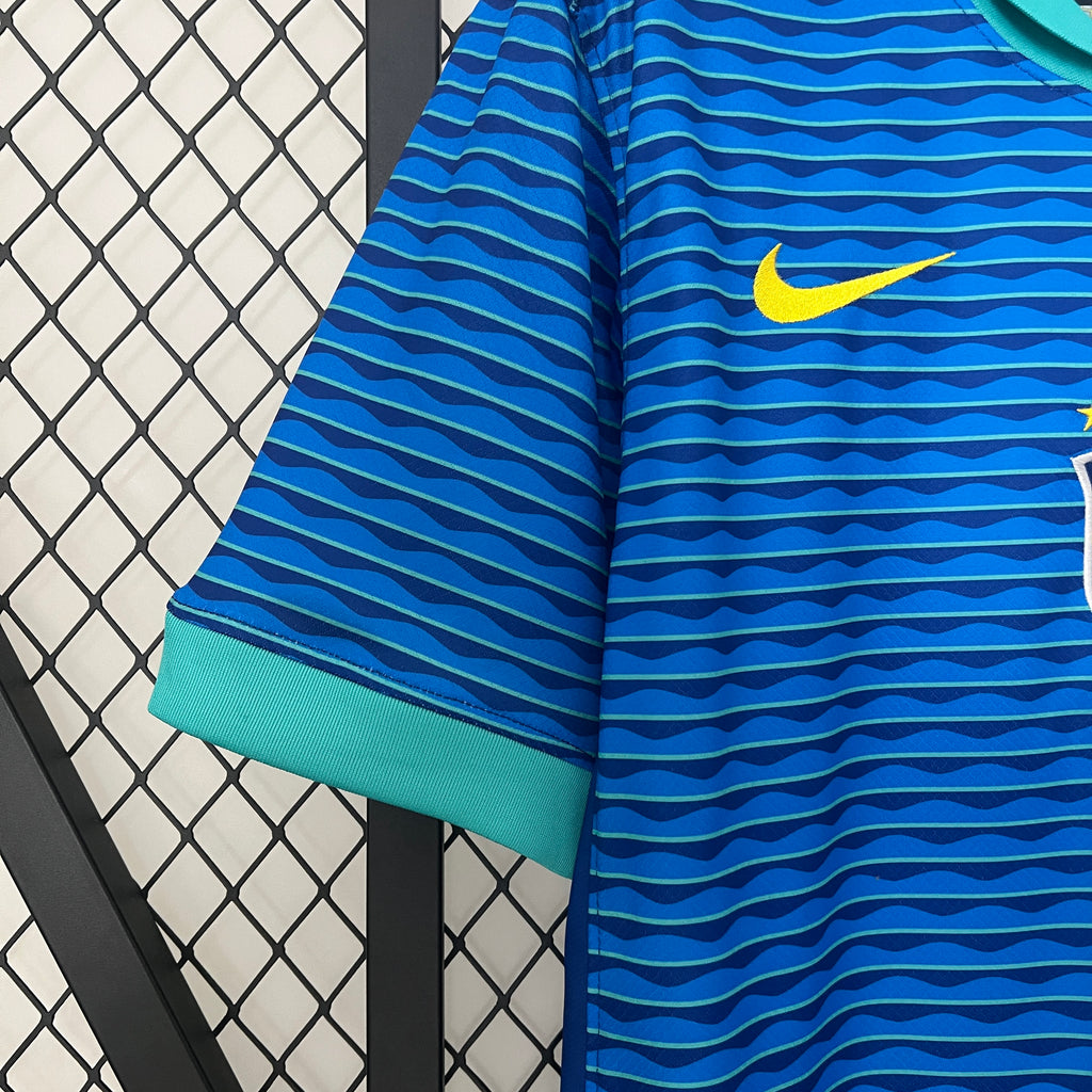 Brazil Ronaldinho 10 Away Soccer Jersey 2024/25