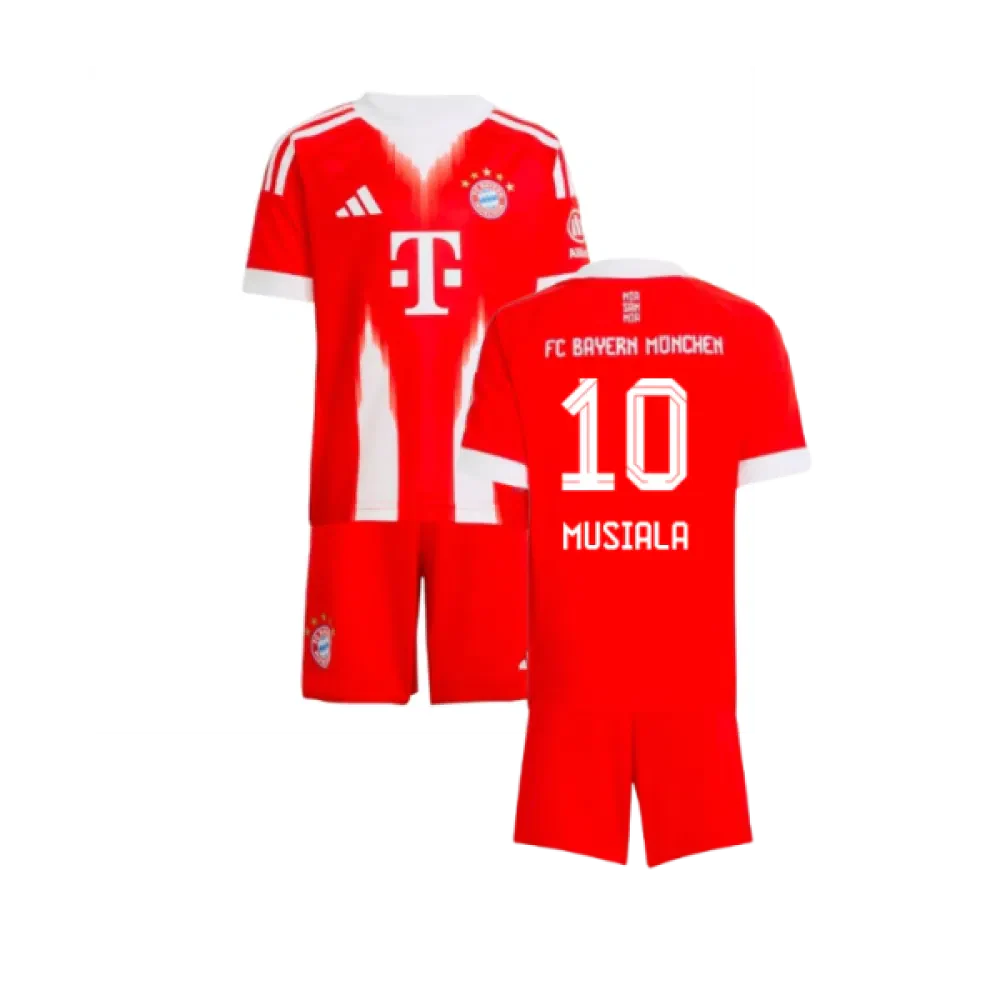 Bayern Munich Jamal Musiala 10 Kids Home Soccer Jersey 2025-2026