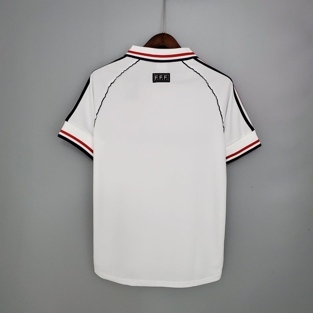 France Away Retro Soccer Jersey World Cup 1998