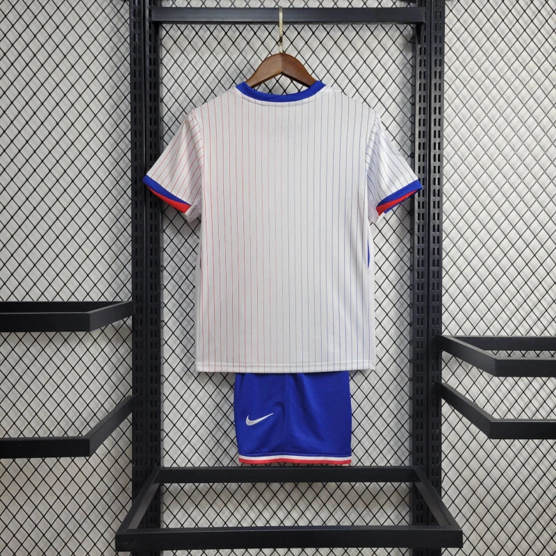 France Kids Away Soccer Jersey UEFA Euro 2024 - White