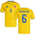 Colombia Richard Ríos 6 Home Soccer Jersey World Cup 2026