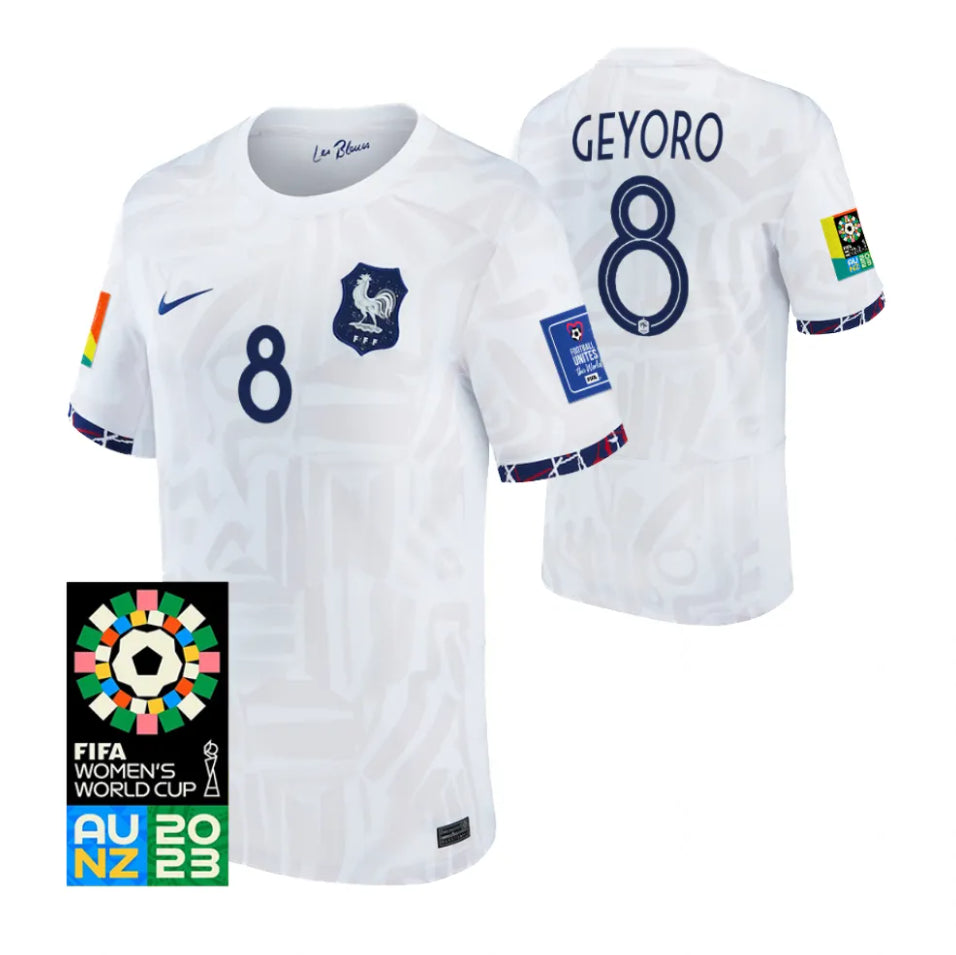 France Grace Geyoro 8 Men's Away Soccer Jersey World Cup 2023