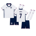 England Bukayo Saka 7 Kids Home Soccer Jersey Euro 2024
