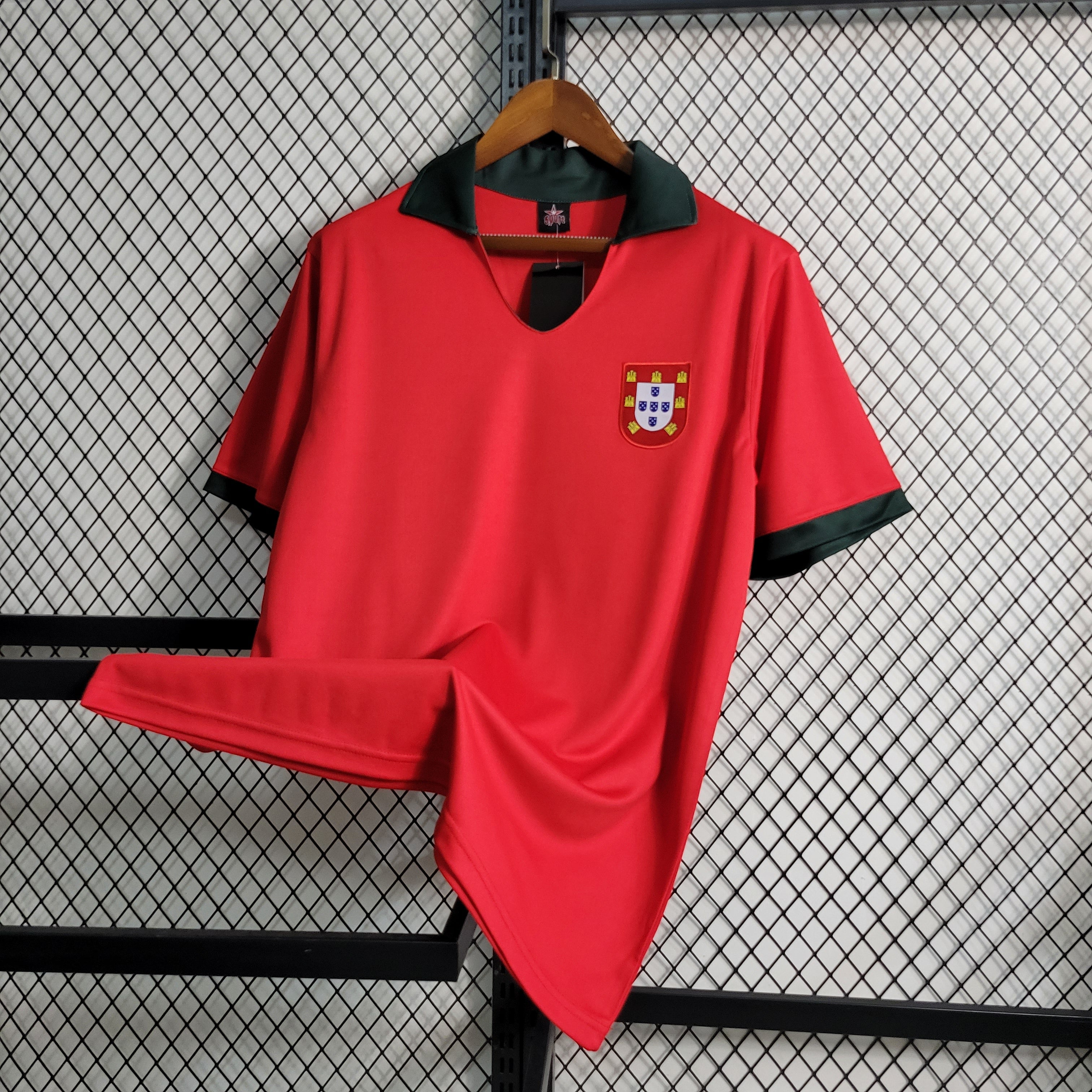 Portugal Retro Home Soccer Jersey UEFA Euro 1972