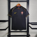 Portugal Retro Away Soccer Jersey World Cup 2006 - Black