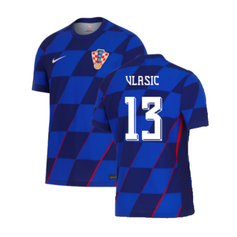 Croatia Nikola Vlasic 13 Away Soccer Jersey Euro 2024