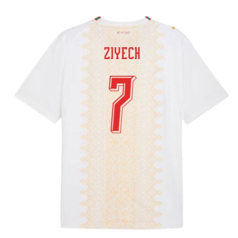 Morocco Hakim Ziyech 7 Away Soccer Jersey World Cup 2026