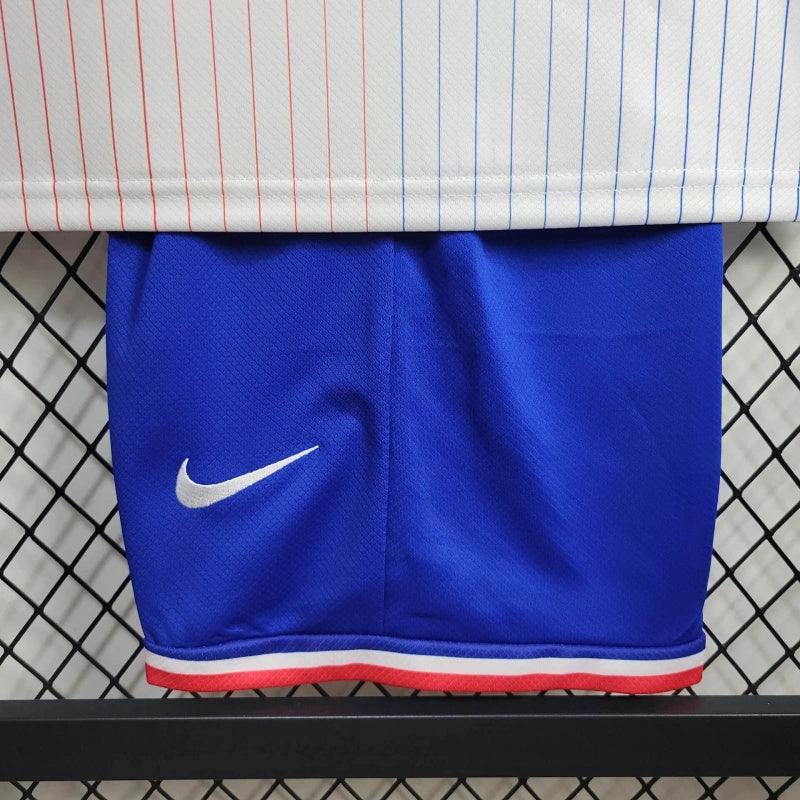 France Randal Kolo Muani 12 Kids Away Soccer Jersey Euro 2024
