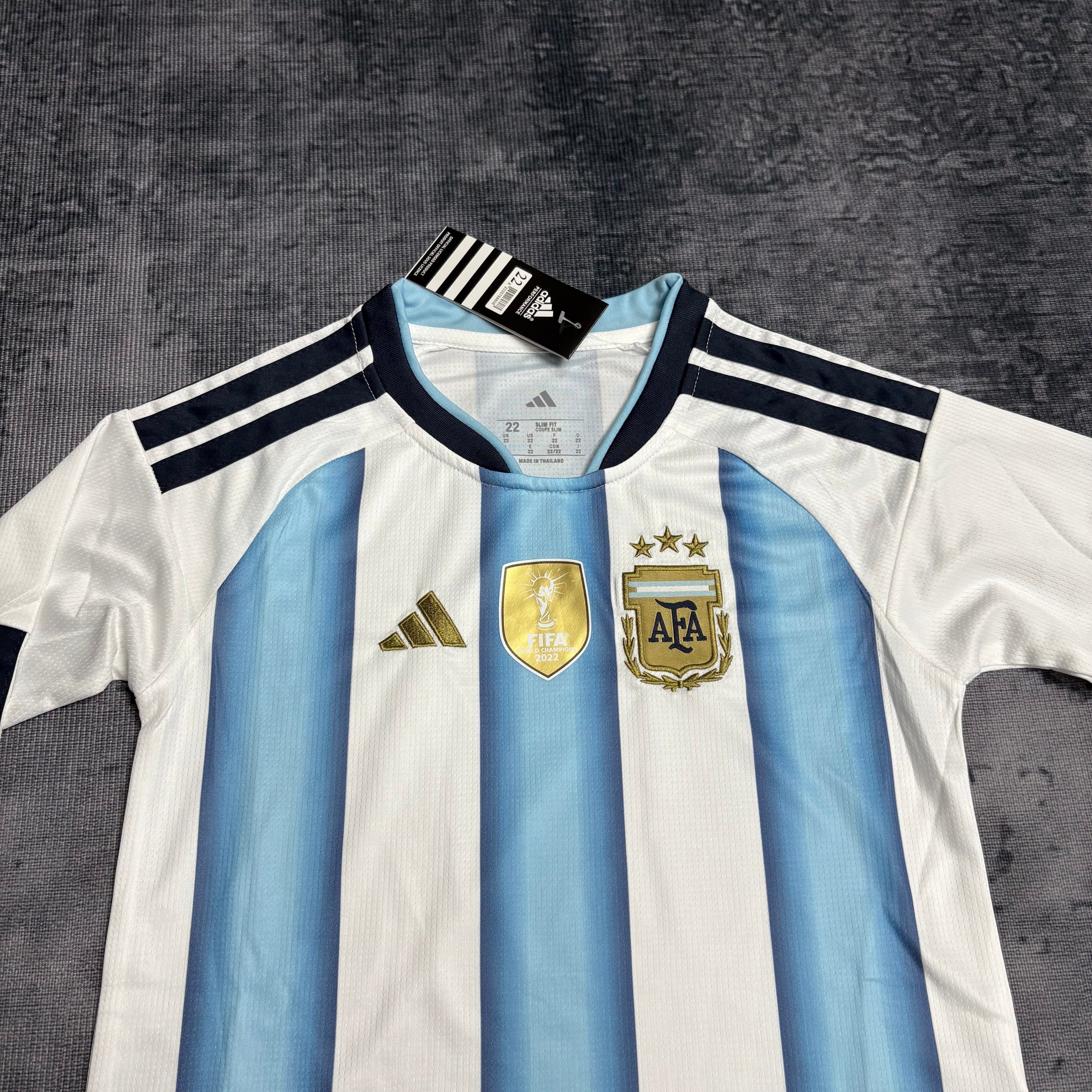 Argentina Kids Long Sleeve Home Soccer Jersey World Cup 2026