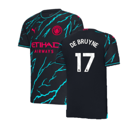 Man City Kevin De Bruyne 17 Third Soccer Jersey 2023/24