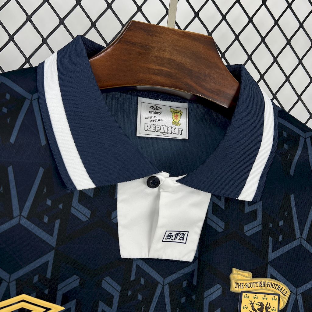 Scotland Retro Home Soccer Jersey 1992-1993