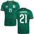 Mexico César Huerta 21 Home Soccer Jersey World Cup 2026