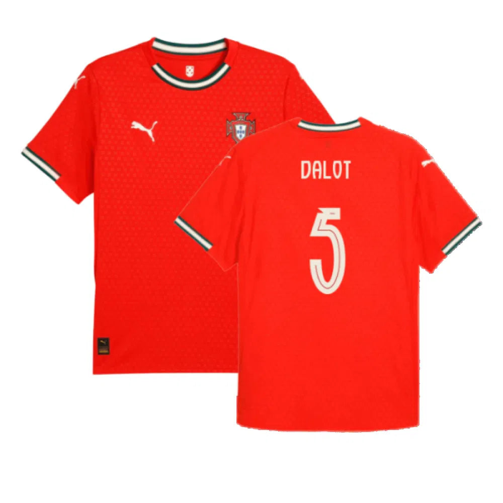Portugal Diogo Dalot 5 Home Soccer Jersey 2025/26
