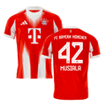 Bayern Munich Jamal Musiala 42 Home Soccer Jersey 2025-2026