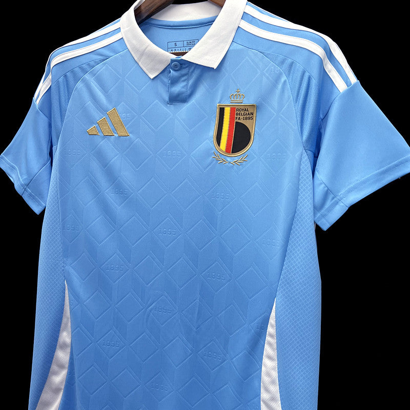 Belgium Yannick Carrasco 11 Away Soccer Jersey UEFA Euro 2024