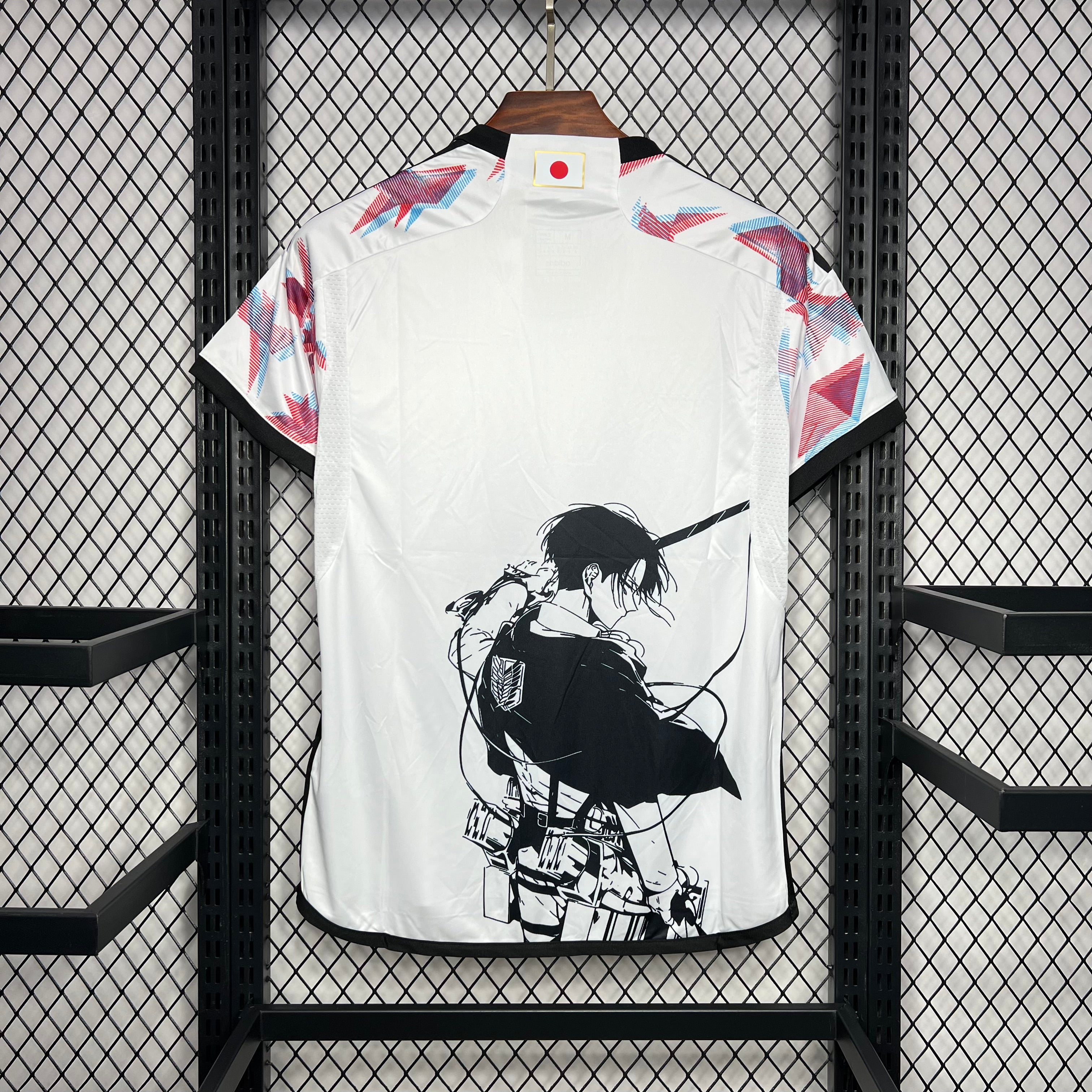 Japan X Attack on Titan Levi Ackerman Special Edition Soccer Jersey 2024/25 - White