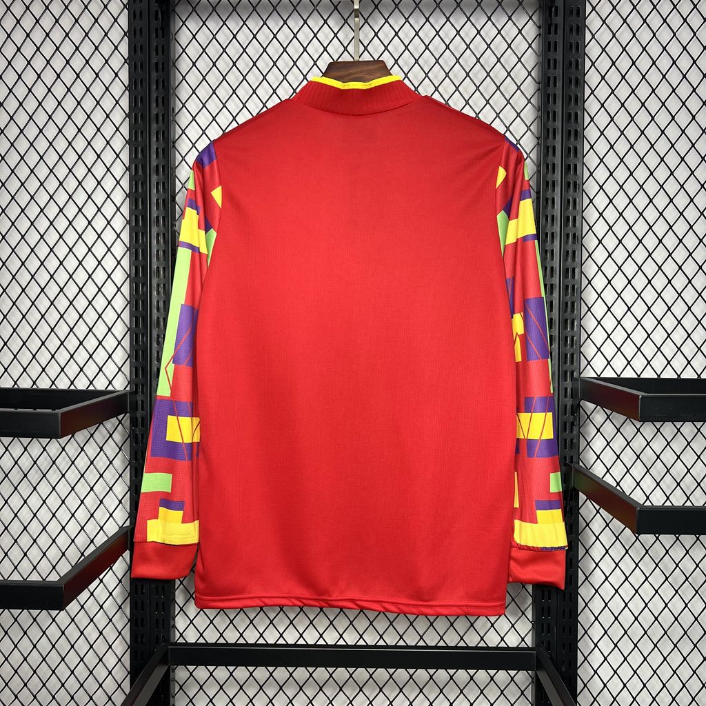 England Retro Long Sleeve Goalkeeper Soccer Jersey 1995-1996