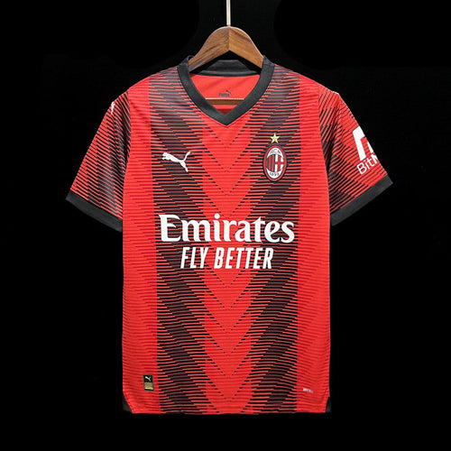 AC Milan Christian Pulisic 11 Home Soccer Jersey 2023/24