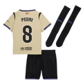 FC Barcelona Pedri 8 Kids Away Soccer Jersey 2025-2026