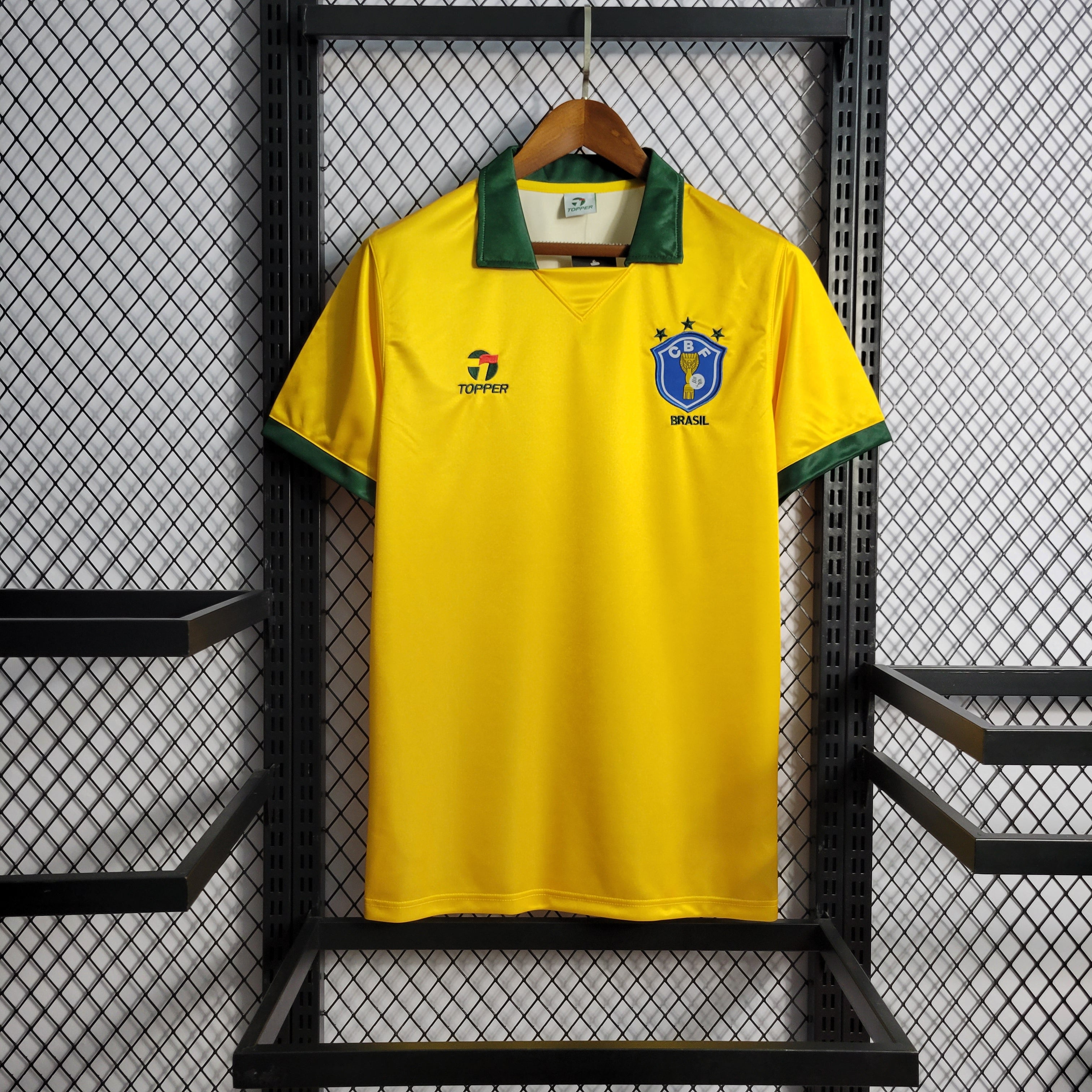 Brazil Retro Home Soccer Jersey 1988-1990