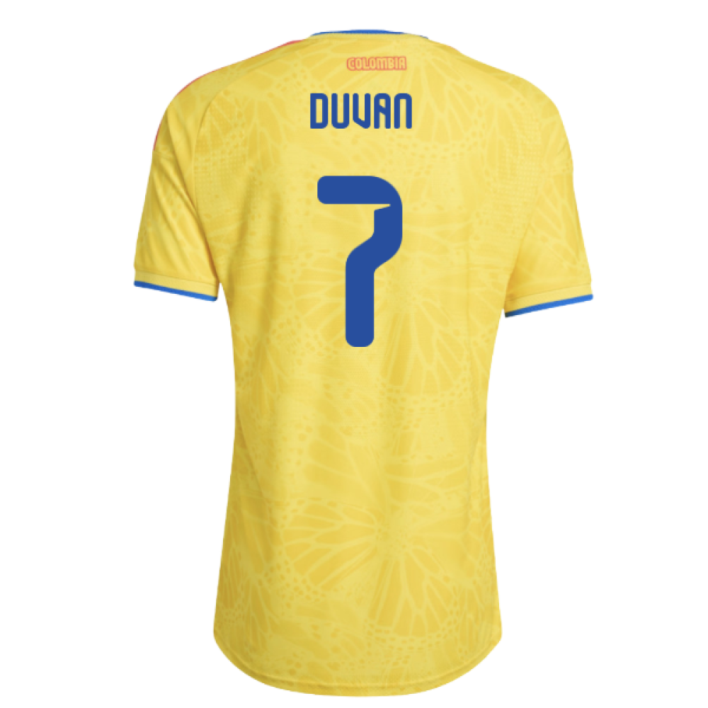 Colombia Duván Zapata 7 Home Soccer Jersey World Cup 2026