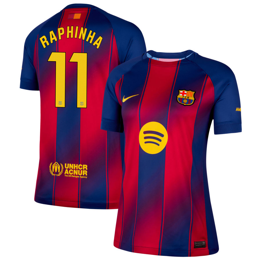 FC Barcelona Raphinha 11 Women's Home Soccer Jersey 2025-2026
