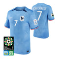 France Sakina Karchaoui 7 Home Soccer Jersey World Cup 2023
