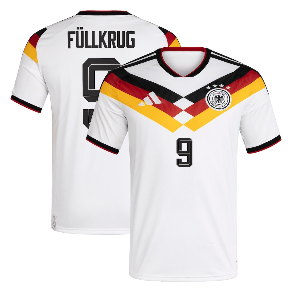 Germany Niclas Füllkrug 9 Home Soccer Jersey World Cup 2026