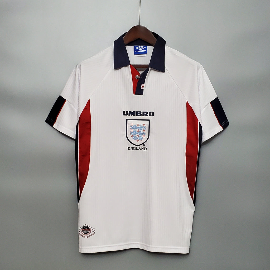 England David Beckham 7 Retro Home Soccer Jersey World Cup 1998