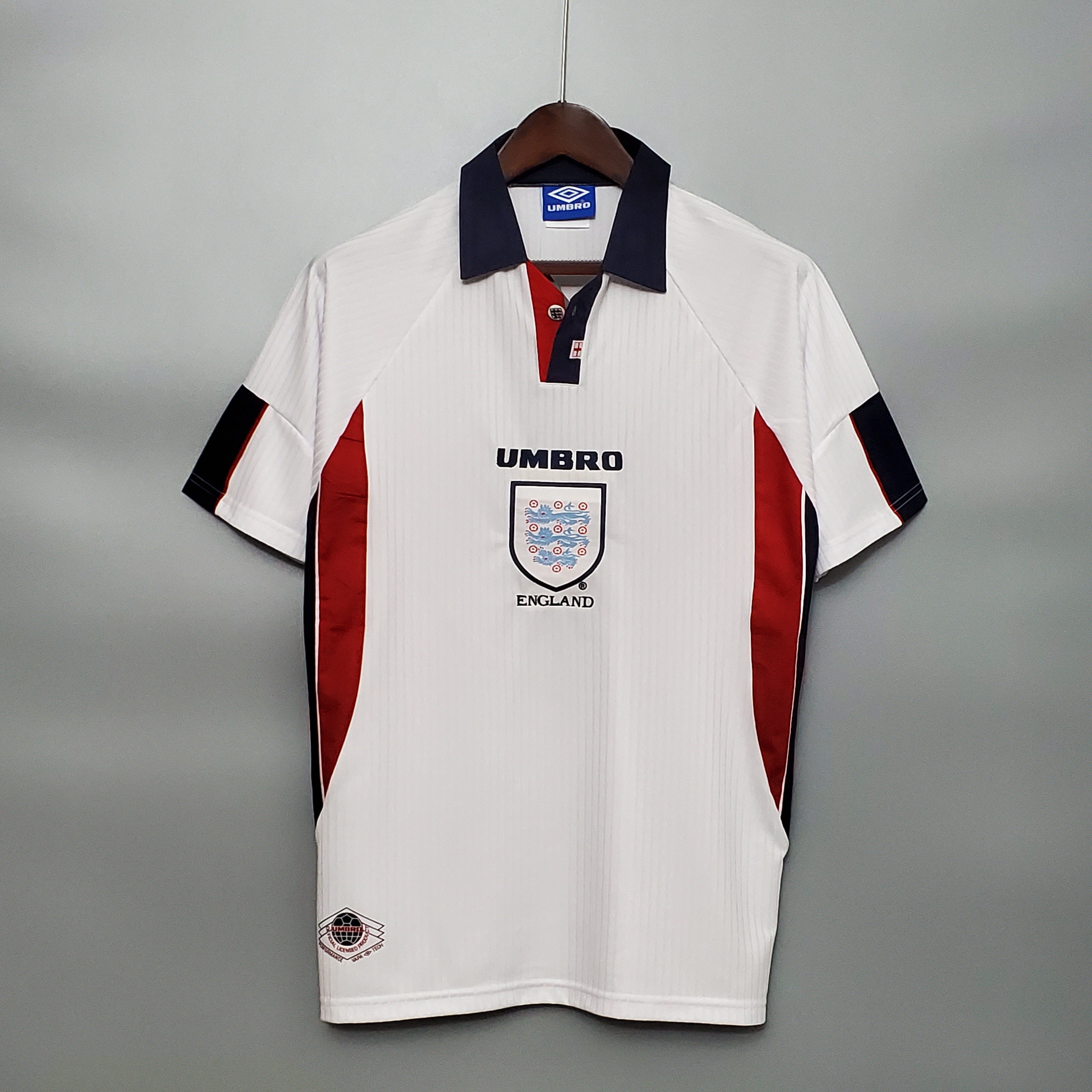 England Retro Home Soccer Jersey World Cup 1998