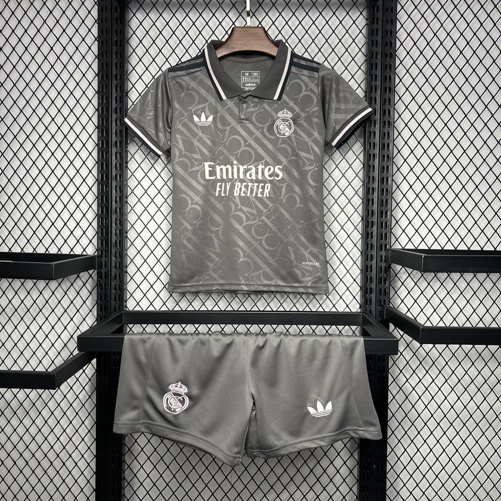 Real Madrid Vini JR 7 Third Kids Soccer Jersey 2024/25