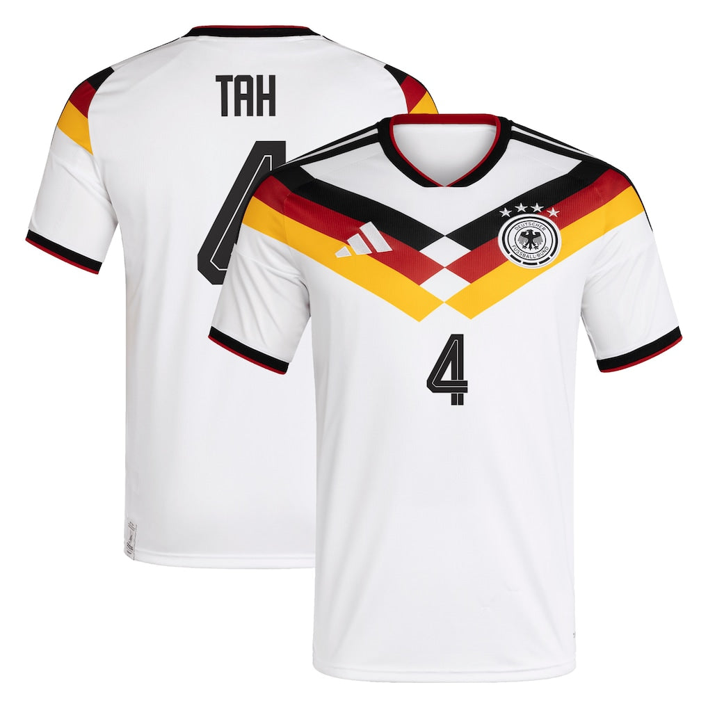 Germany Jonathan Tah 4 Home Soccer Jersey World Cup 2026