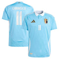 Belgium Yannick Carrasco 11 Away Soccer Jersey UEFA Euro 2024