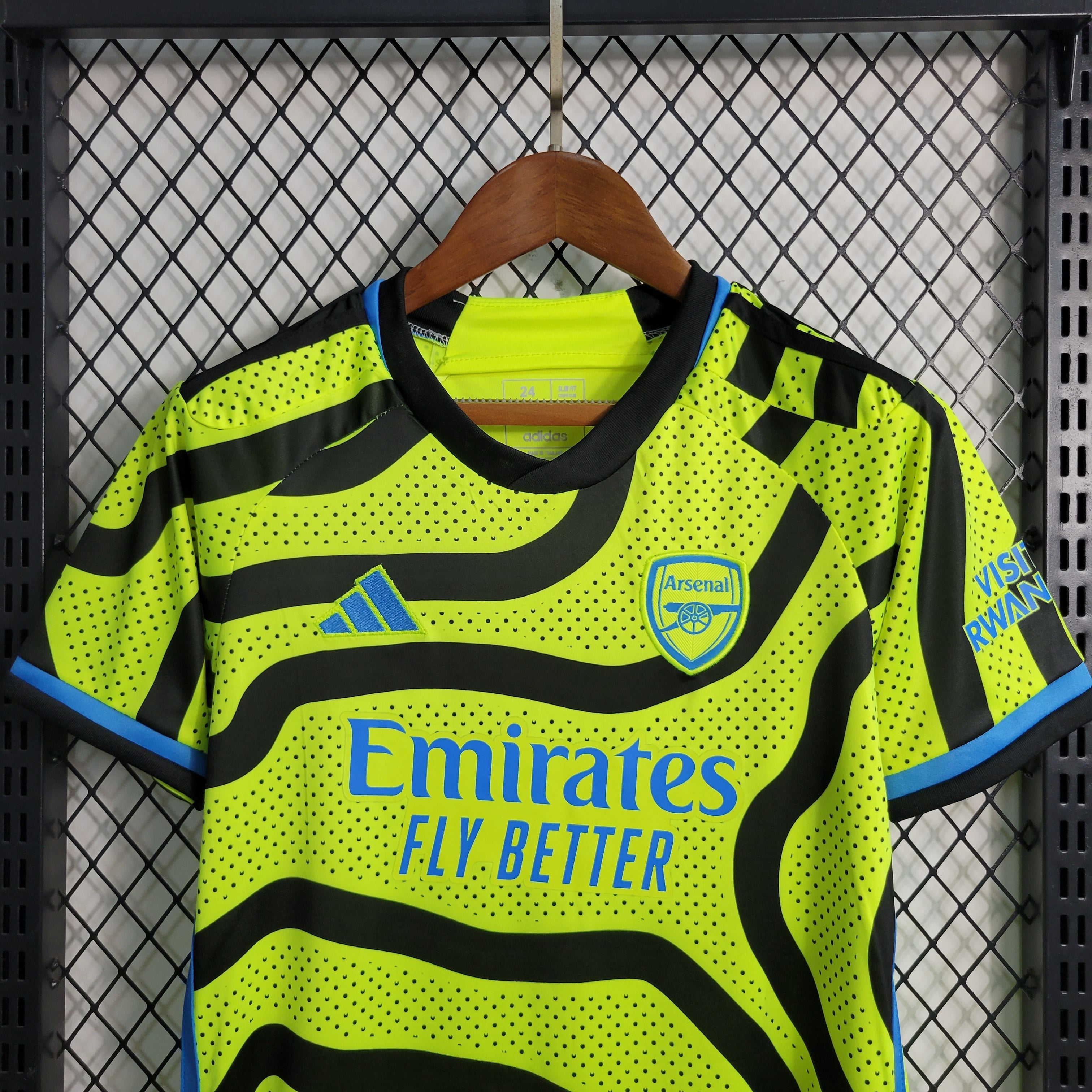 Arsenal Declan Rice 41 Kids Away Soccer Jersey 2023/24