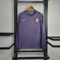 England Long Sleeve Away Soccer Jersey UEFA Euro 2024