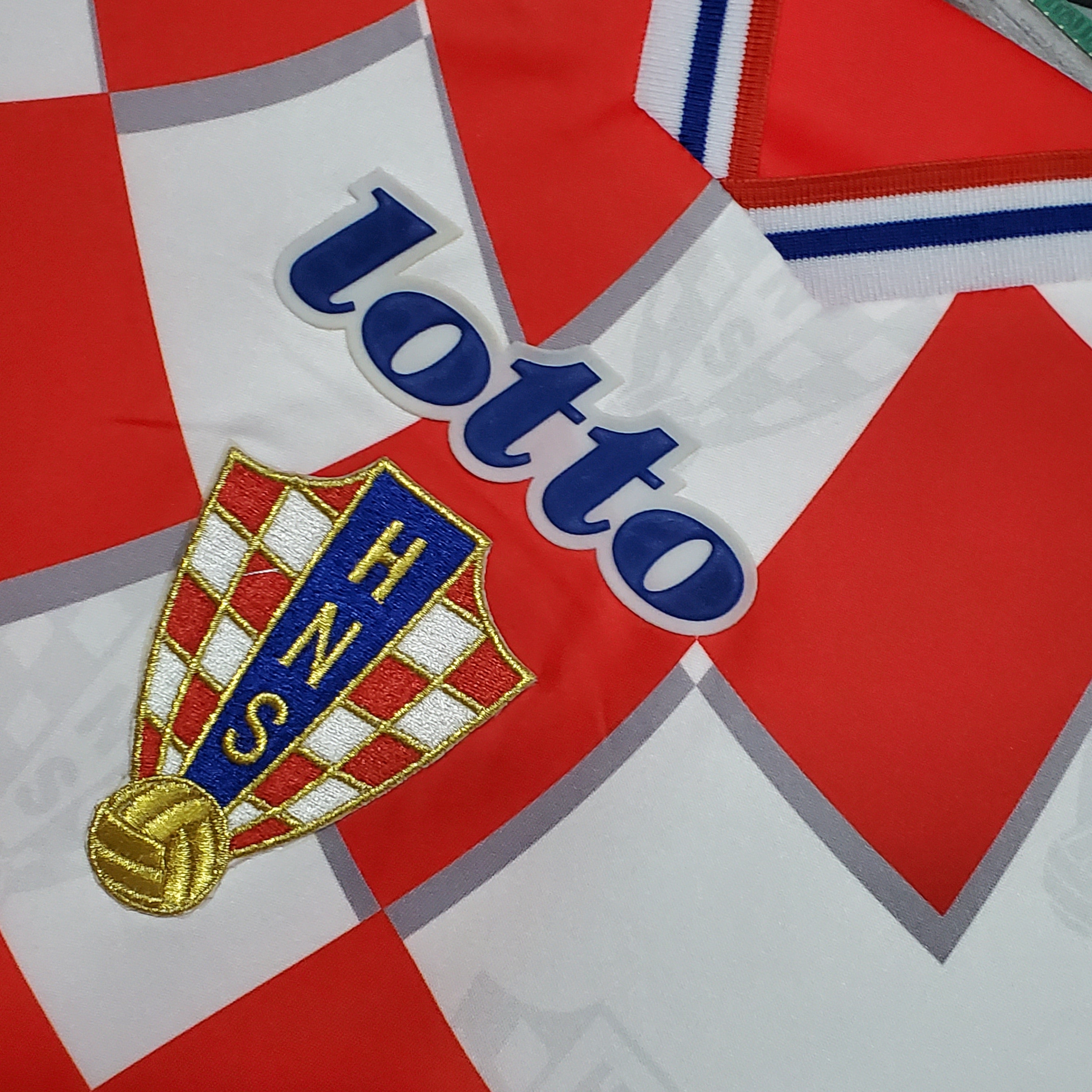 Croatia Away Retro Soccer Jersey World Cup 1998